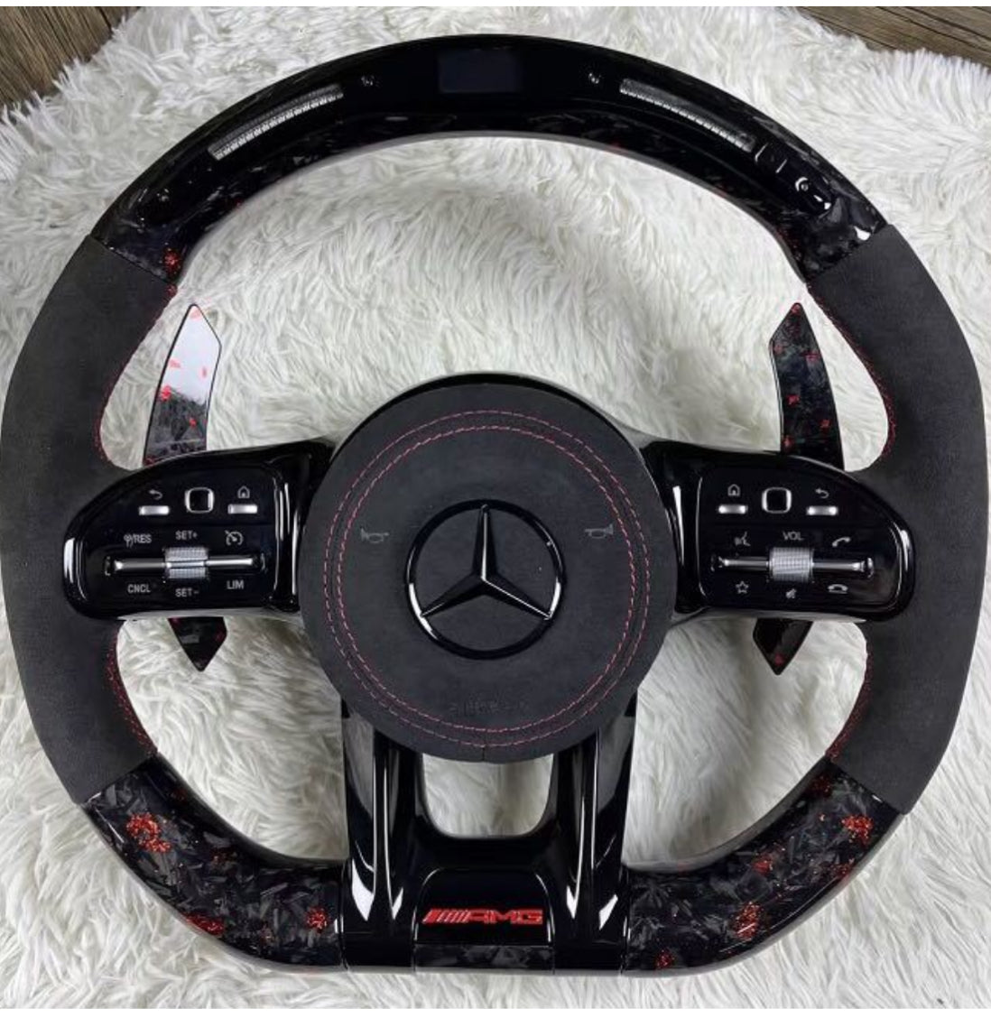 AMG Alcantara and Forged Carbon with LED Display